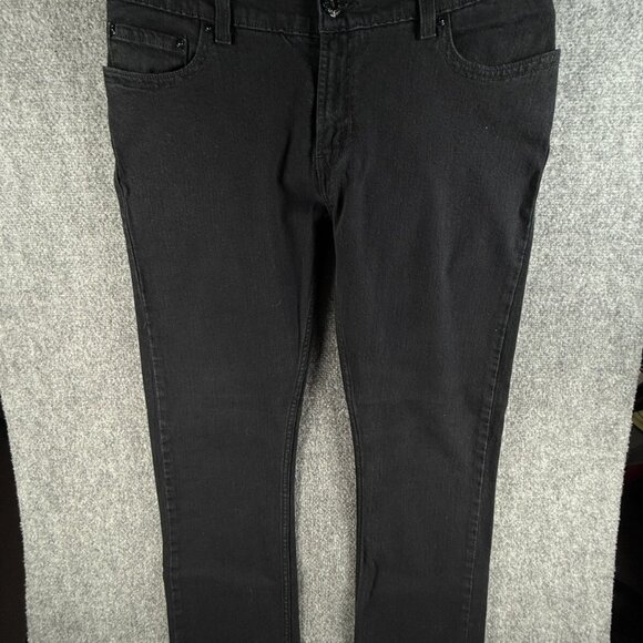 Levis Pencil Jeans 542 Women Black Stretch Denim Flap Pockets Western Urban - Picture 1 of 15
